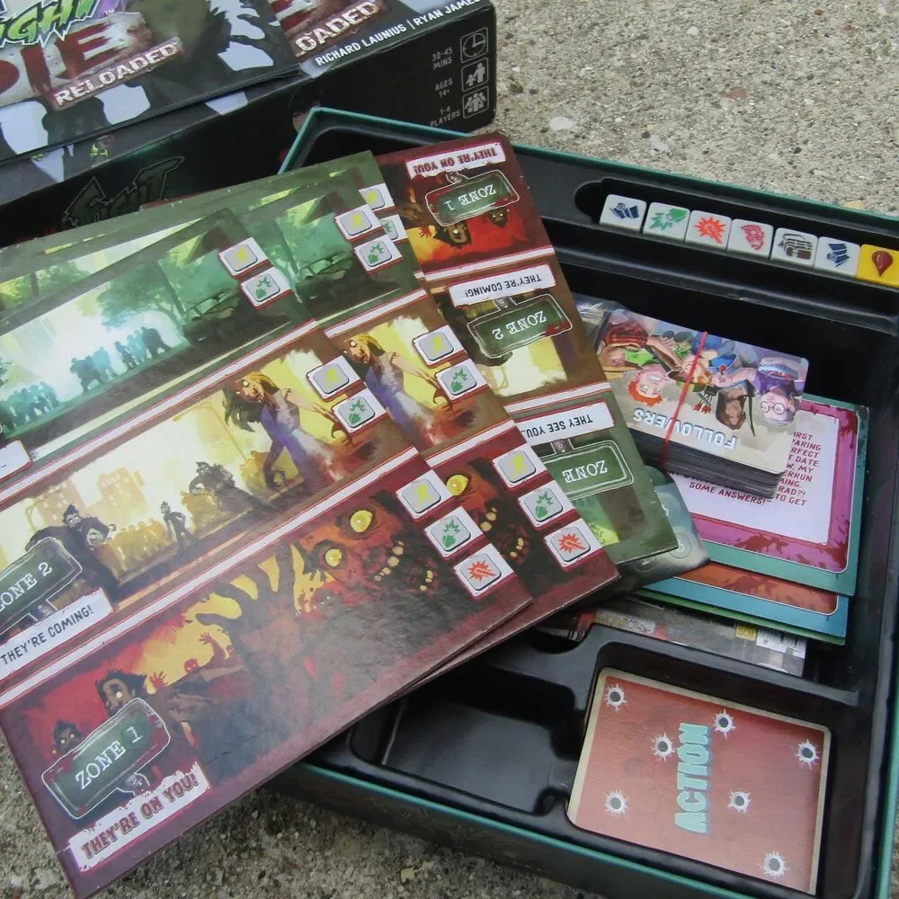 Run, Fight, or Die! Reloaded Board Game by Grey Fox Games - Zombie Survival